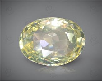 Yellow Sapphire Unheated & Untreated Natural Certified 4.91 carats -98053